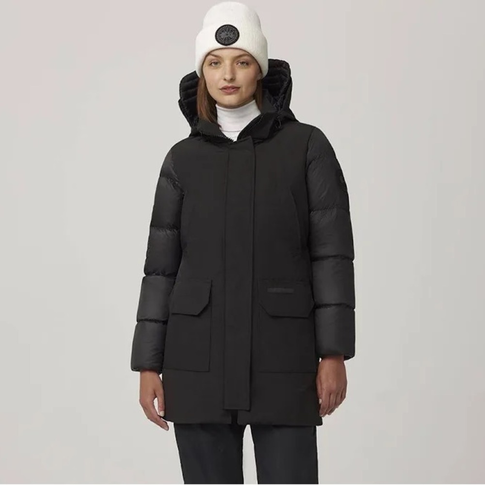 🆕BNWT Canada Goose Women Black Black Label Paradigm Trillium Down Jacket Size S